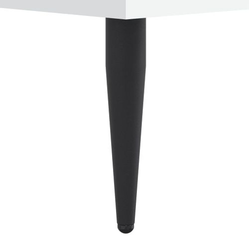 Cadre De Lit Sans Matelas Blanc 120x190 Cm Bois Contreplaqué