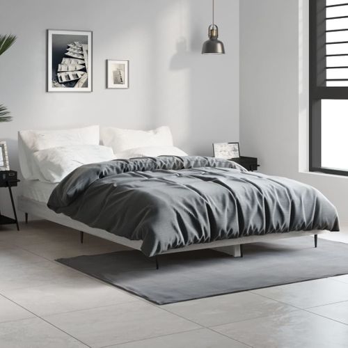 Cadre De Lit Sans Matelas Sonoma Gris 120x190 Cm