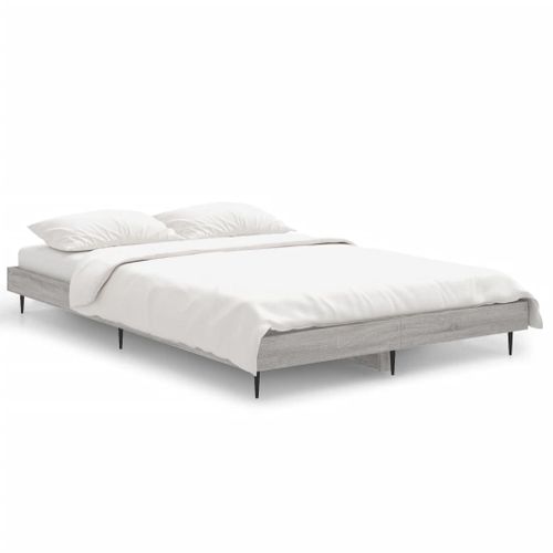 Cadre De Lit Sans Matelas Sonoma Gris 120x190 Cm