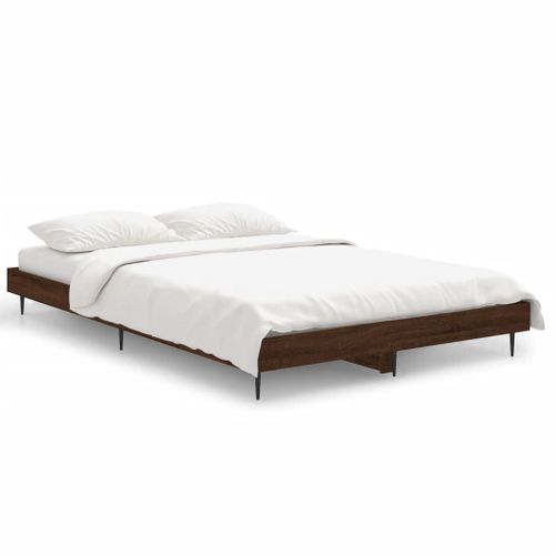 Cadre De Lit Sans Matelas Chêne Marron 120x190 Cm