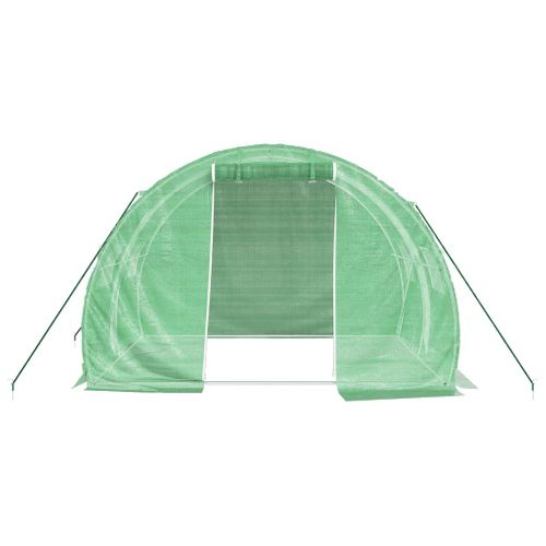 Serre Avec Cadre En Acier Vert 6 M² 3x2x2 M