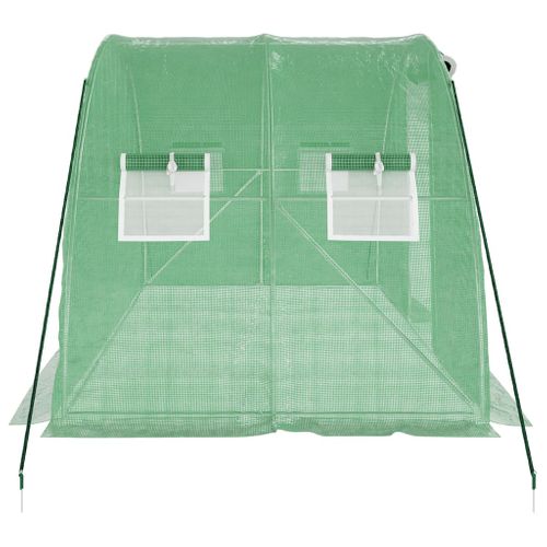 Serre Avec Cadre En Acier Vert 8 M² 4x2x2 M
