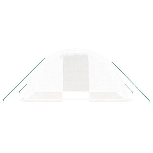 Serre Avec Cadre En Acier Blanc 8 M² 4x2x2 M