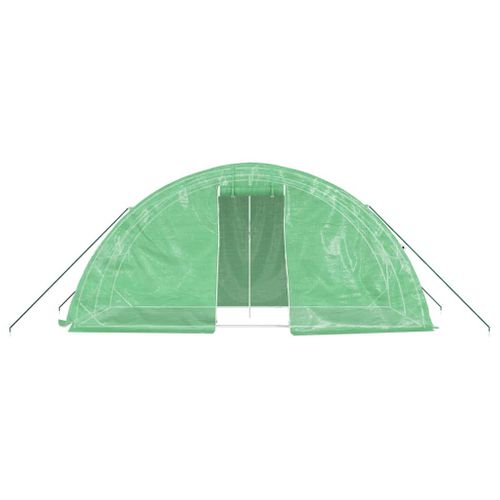 Serre Avec Cadre En Acier Vert 10 M² 5x2x2,3 M