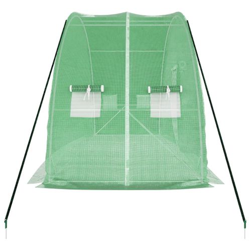 Serre Avec Cadre En Acier Vert 12 M² 6x2x2,85 M