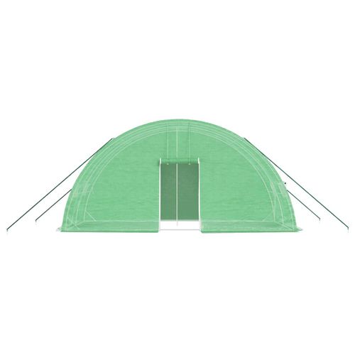 Serre Avec Cadre En Acier Vert 12 M² 6x2x2,85 M