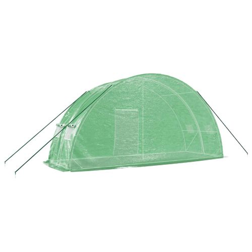 Serre Avec Cadre En Acier Vert 12 M² 6x2x2,85 M