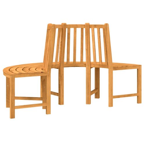Banc Circulaire Demi-rond Ø160 Cm Bois Massif De Teck