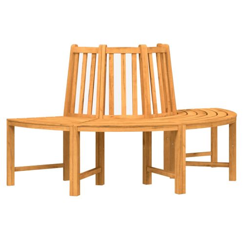 Banc Circulaire Demi-rond Ø160 Cm Bois Massif De Teck