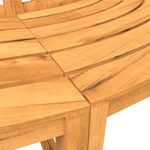 Banc Circulaire Demi-rond Ø160 Cm Bois Massif De Teck