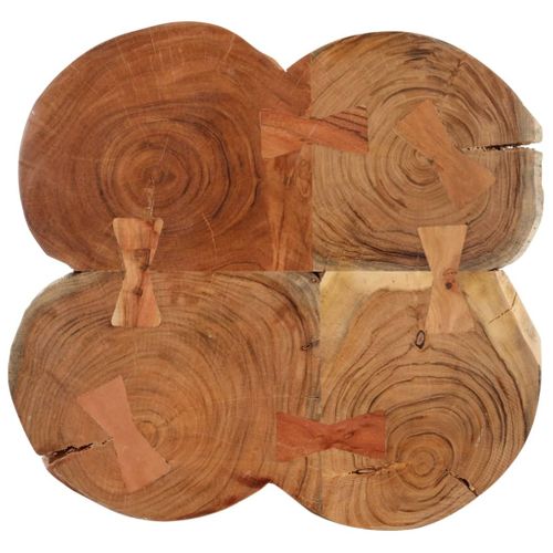 Table Basse 36 Cm 4 Troncs Bois D'acacia Massif