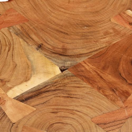 Table Basse 36 Cm 4 Troncs Bois D'acacia Massif