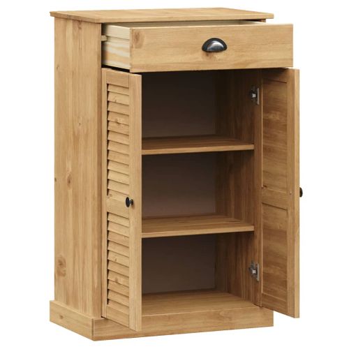 Armoire à Chaussures Vigo 60x35x96 Cm Bois Massif De Pin
