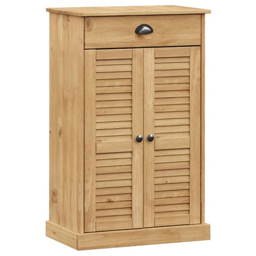 Armoire à Chaussures Vigo 60x35x96 Cm Bois Massif De Pin