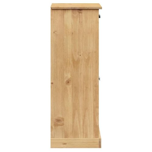 Armoire à Chaussures Vigo 60x35x96 Cm Bois Massif De Pin