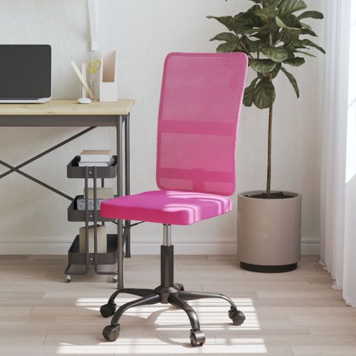 Chaise De Bureau Rose Tissu En Maille