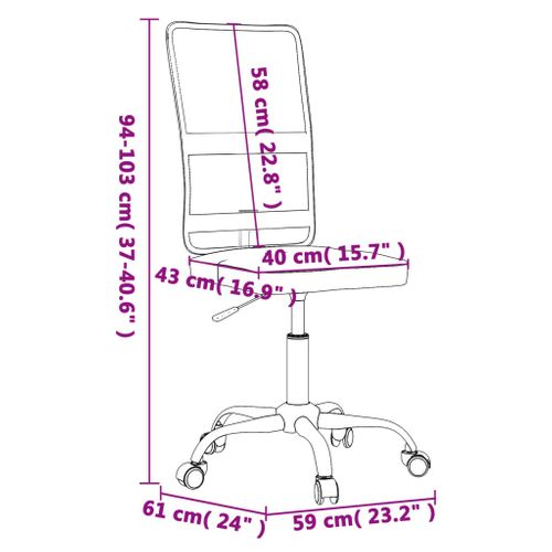 Chaise De Bureau Rose Tissu En Maille