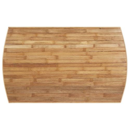 Table Basse De Jardin 90x55x37 Cm Bambou Bout De Canapé Table D'appoint Salon Intérieur