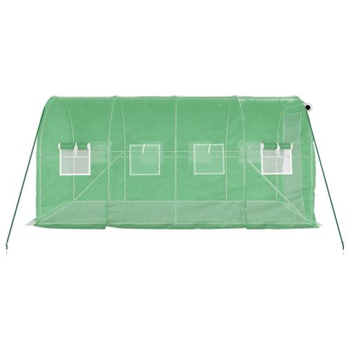 Serre Avec Cadre En Acier Vert 8 M² 4x2x2 M