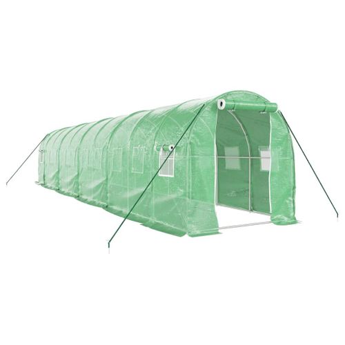 Serre Avec Cadre En Acier Vert 20 M² 10x2x2 M