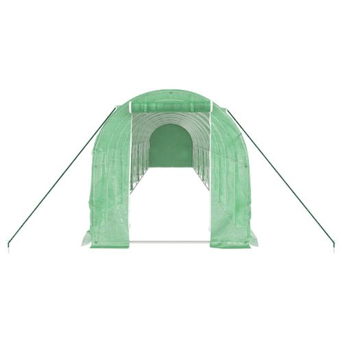 Serre Avec Cadre En Acier Vert 24 M² 12x2x2 M