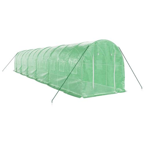 Serre Avec Cadre En Acier Vert 24 M² 12x2x2 M