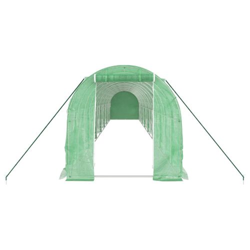 Serre Avec Cadre En Acier Vert 28 M² 14x2x2 M
