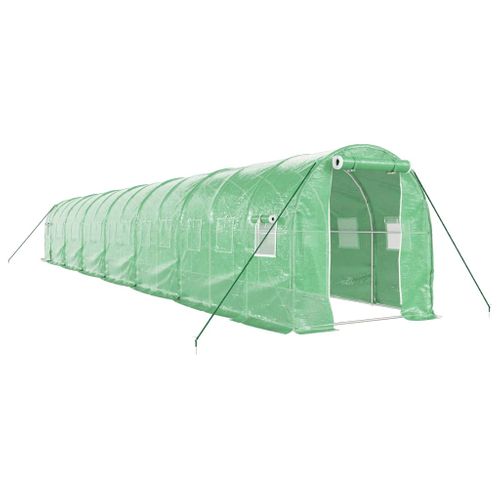 Serre Avec Cadre En Acier Vert 28 M² 14x2x2 M