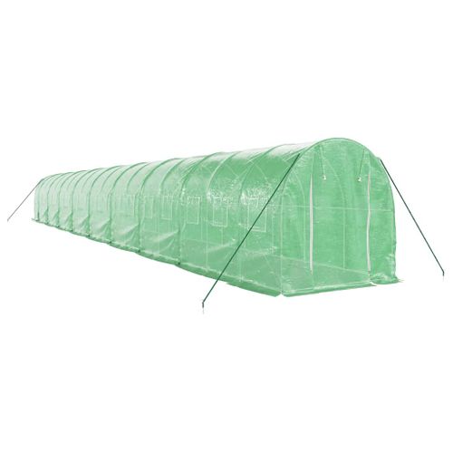 Serre Avec Cadre En Acier Vert 36 M² 18x2x2 M