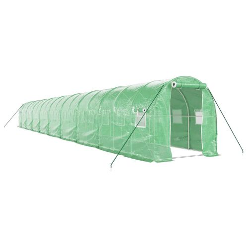 Serre Avec Cadre En Acier Vert 36 M² 18x2x2 M