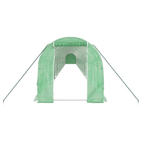 Serre Avec Cadre En Acier Vert 48 M² 24x2x2 M