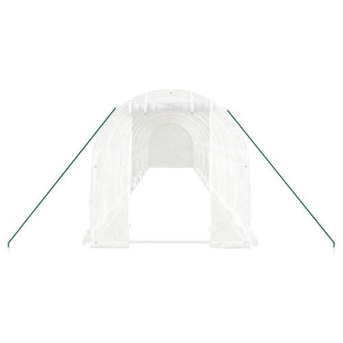 Serre Avec Cadre En Acier Blanc 24 M² 12x2x2 M