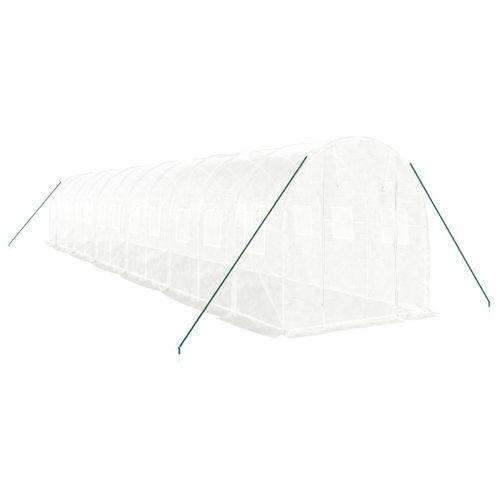 Serre Avec Cadre En Acier Blanc 24 M² 12x2x2 M