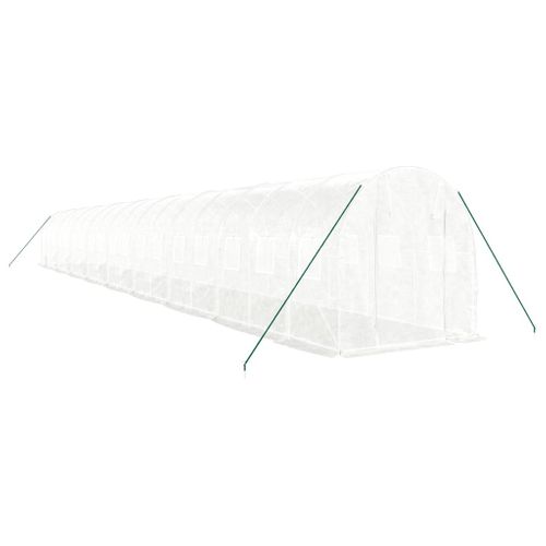 Serre Avec Cadre En Acier Blanc 36 M² 18x2x2 M