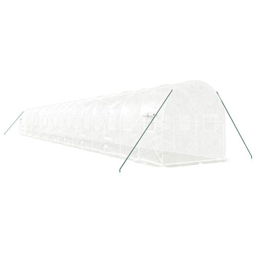 Serre Avec Cadre En Acier Blanc 36 M² 18x2x2 M