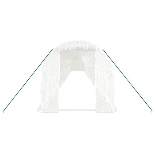 Serre Avec Cadre En Acier Blanc 44 M² 22x2x2 M