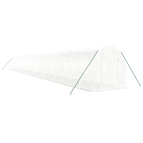 Serre Avec Cadre En Acier Blanc 44 M² 22x2x2 M