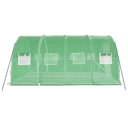 Serre Avec Cadre En Acier Vert 12 M² 4x3x2 M