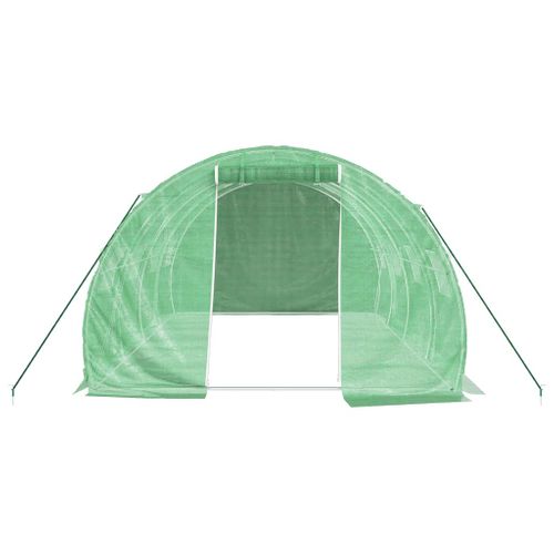 Serre Avec Cadre En Acier Vert 12 M² 4x3x2 M