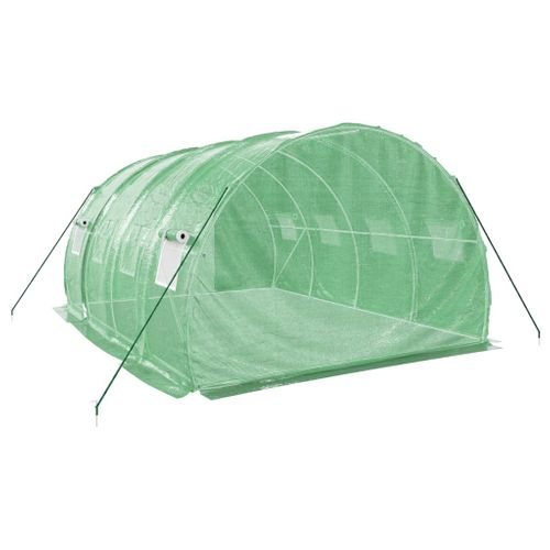 Serre Avec Cadre En Acier Vert 12 M² 4x3x2 M