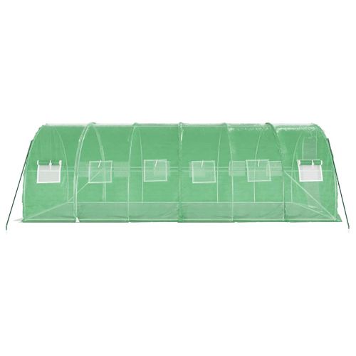 Serre Avec Cadre En Acier Vert 18 M² 6x3x2 M