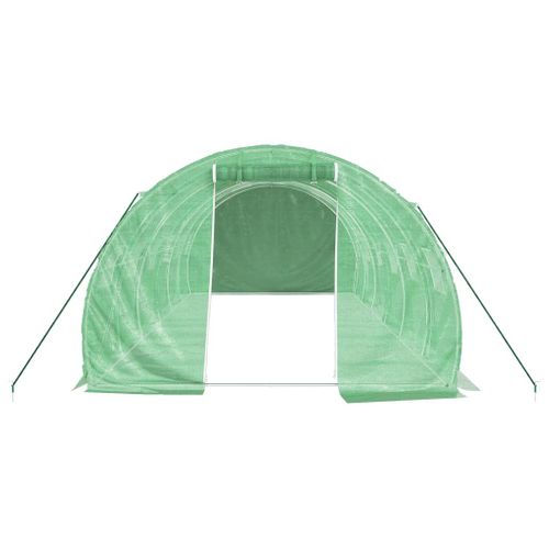 Serre Avec Cadre En Acier Vert 18 M² 6x3x2 M