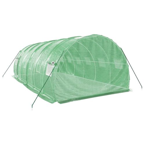 Serre Avec Cadre En Acier Vert 18 M² 6x3x2 M