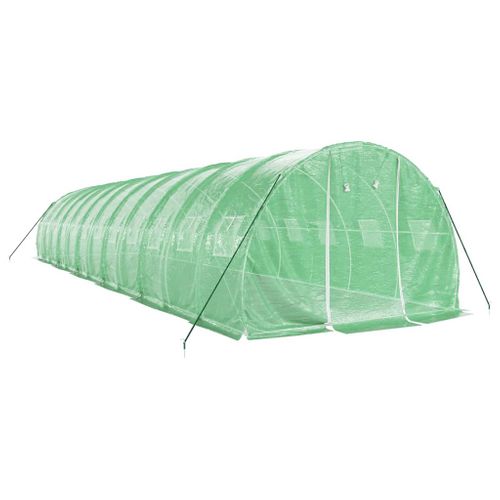 Serre Avec Cadre En Acier Vert 36 M² 12x3x2 M