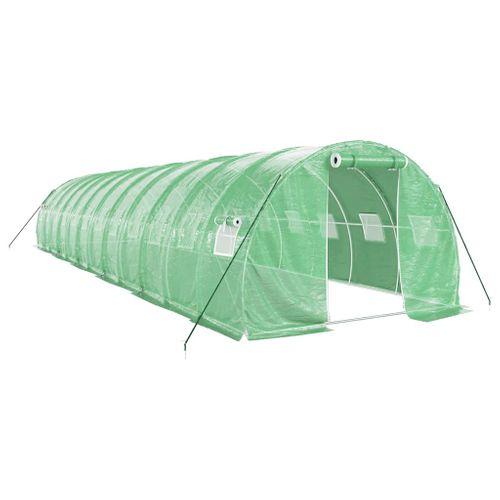 Serre Avec Cadre En Acier Vert 36 M² 12x3x2 M