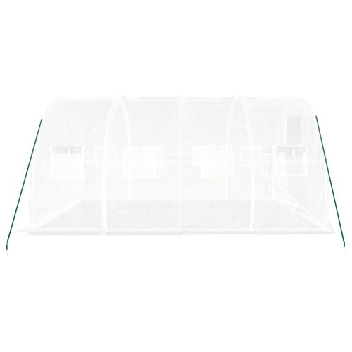 Serre Avec Cadre En Acier Blanc 12 M² 4x3x2 M