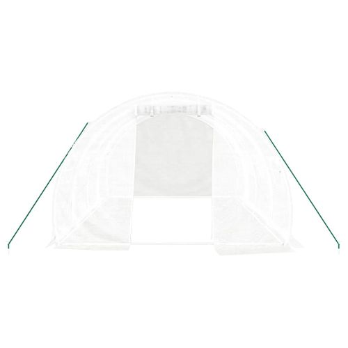 Serre Avec Cadre En Acier Blanc 12 M² 4x3x2 M