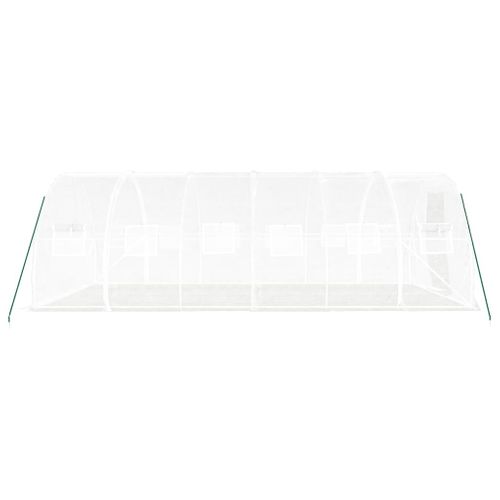 Serre Avec Cadre En Acier Blanc 18 M² 6x3x2 M