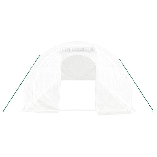 Serre Avec Cadre En Acier Blanc 24 M² 8x3x2 M