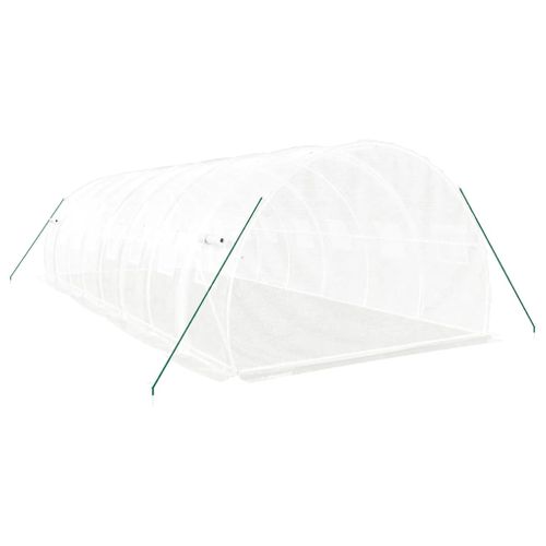 Serre Avec Cadre En Acier Blanc 24 M² 8x3x2 M